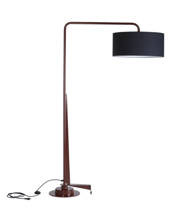 Arcum lamp zwart rood