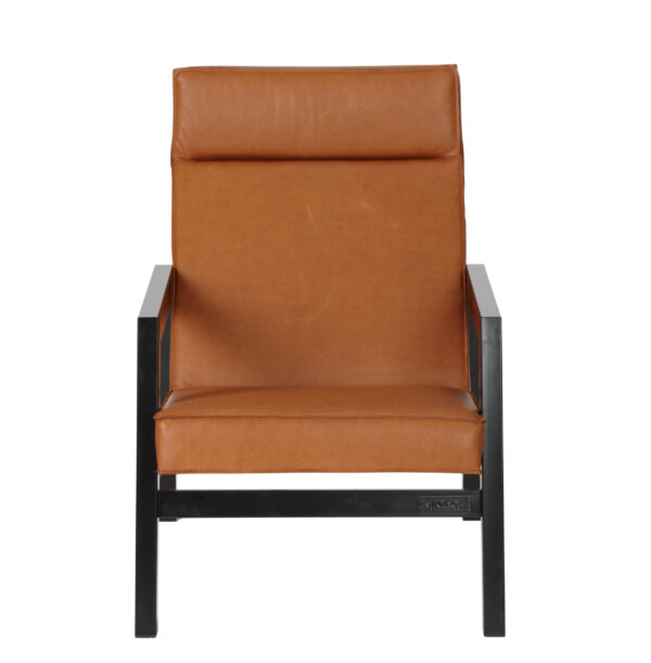 Fauteuil Casco Leather camel front