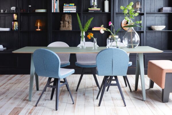 Jane chairs and Forbo table